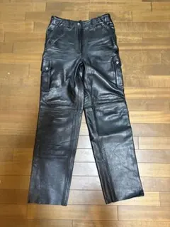 ヴィンテージ！NANKAI ナンカイ 牛革 本革レザーパンツ ライダース M