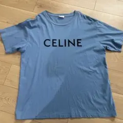 高*沢様 CELINE ロゴプリント Tシャツ ブルー - メルカリ