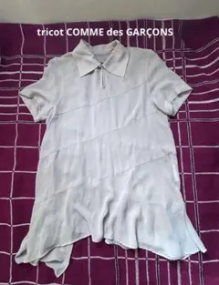 【希少】トリココムデギャルソン　レースブラウス　Sサイズ　丸襟　半袖シャツ 2025年最新】tricot COMME des GARCONS レディース 半袖 シャツ