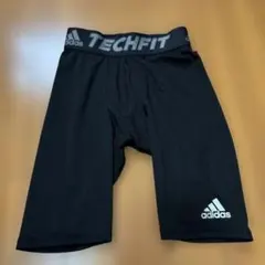 adidas TECHFIT ブラック レギンス スパッツ　黒　ブラックS