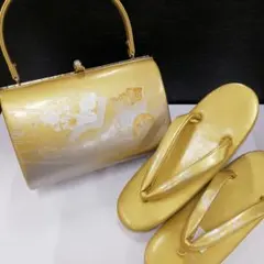 新品未使用　礼装用　金色系草履バッグセット 7