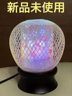 盆提灯 花まゆ 桜柄 レインボーLED 仏具 お盆 新盆 新品未使用 ミニ 