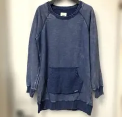 ビラボン 裏起毛コットン ロングトレーナー ワンピース L