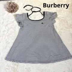 Burberry バーバリーロンドン 半袖シャツ ボーダー 38 M 美品