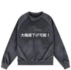 Dime Cursive Velvet Crewneck