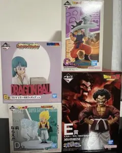 ドラゴンボール一番くじフィギュア　4個まとめ売り　ブルマ　ゴテンクス　サタン
