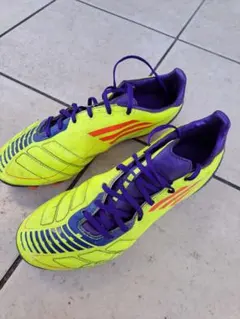 アディダス F50 TRX HG 蛍光イエロー/紫 スパイクシューズ