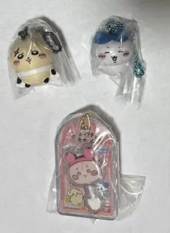 ちいかわ マスコットつきビスケット　キーホルダー、チョコチャーム　３点セット
