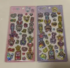 たまごっち ラブリっち おやじっち ぷくキラ チャームステッカー 2점 세트