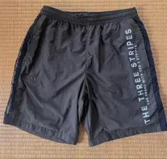 adidas ナイロンハーフパンツ Mサイズ カーキ 中古品