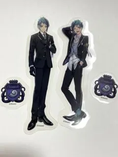 ツイステ ジェイド フロイド貼ってはがせるステッカーシール セット