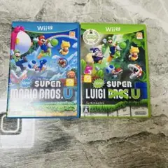 New スーパールイージ U スーパーマリオブラザーズ・U 2本 Wii U