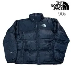 90s THE NORTH FACE/ヌプシ ダウンジャケット/L/ブラック