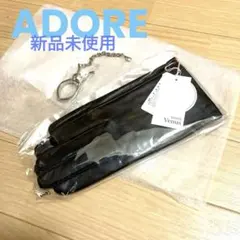 【新品】アドーアADORE レザーグローブ　黒　ノベルティ　皮　手袋　21センチ