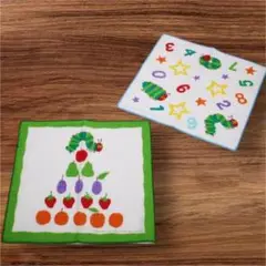 Eric Carle はらぺこあおむし ガーゼハンカチ 2枚組 赤ちゃん／ベビー