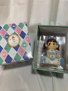 ペコちゃん　陶器製 ブルードレス　不二家