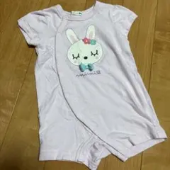 KP mimi ちゃん 前あきロンパース うさぎ ライトピンのサムネイル