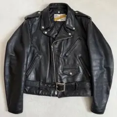 新型/希少サイズ✨【米国製】schott シングルライダース 42サイズ 大きめサイズ】Schott（ショット）シングルライダースサイズ42