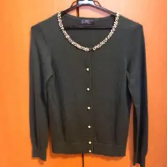 カーディガン　ru Sサイズ　ダークグリーン