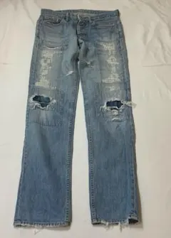 HYSTERIC GLAMOUR KINKY デニムパンツ ペイント ダメージ - メルカリ