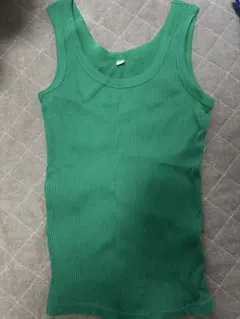 Salsation コットンニットタンクトップ Sサイズ ライトグリーン 2025年