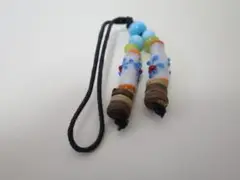 ガラスビーズ ストラップ