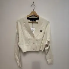 FRED PERRY ケーブルニットカーディガン サイズ10