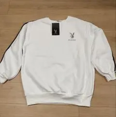 PLAYBOY ホワイト トレーナー M