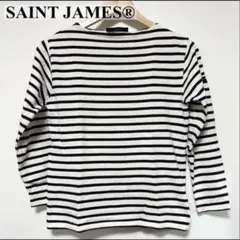 SAINT JAMES セントジェームス　ウェッソンボーダー　白　黒