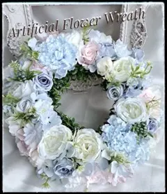 心安らぐパステルカラーの❀.*癒やしリース❀.*