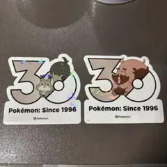 ポケモン 韓国 ステッカー 30周年 ホシガリス ヨクバリス