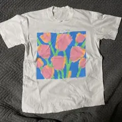ビンテージNEW YORK 花柄ARTアート Tシャツ