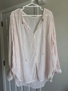 CIAOPANIC TYPY 長袖シャツ M ホワイト・レッドストライプ