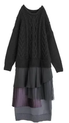 ☆オシャレウォーカー☆kOhAKU☆素敵なニットワンピース