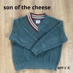 【美品】son of the cheese_コットンチルデンニット_Mサイズ