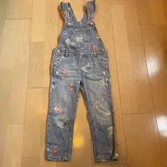 GAP 花柄デニムオーバーオール 3歳用