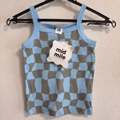 【新品タグ付き】しまむら mid mile 幾何学模様 タンクトップ 100cmのサムネイル