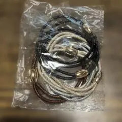 レディース ヘアゴム ラメ ゴールド 6個のサムネイル