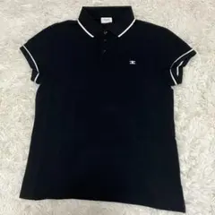 CELINE ブラック ポロシャツ Lサイズ トリオンフ ポロシャツ / ファインコットン - ブラック | CELINE