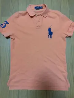 90s チーフキーフ ピンク ラルフローレン ビッグポニー ポロシャツswag
