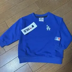 【新品】MLB ドジャース 裏毛 トレーナー 90cm ブルー 大谷翔平