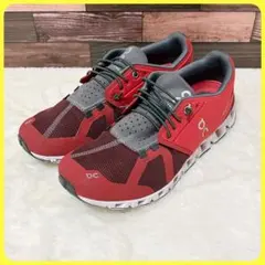 極美品 on 軽量 ランニング シューズ Cloud OX レッド USM7 靴のサムネイル