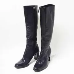 【GUCCI】GGデザイン ロングブーツ 36 1/2（23.5cm）