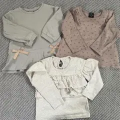 petit main 長袖カットソー 100cm 3点セット