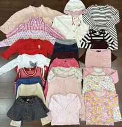 【値下げ】激安大量‼️まとめ売り‼️ 19点 ➕おまけ3点　90㎝　女の子 送料無料