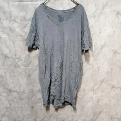 FRUIT OF THE LOOM 【М】 Vネック 半袖Tシャツ グレー