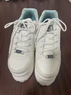 美品　YOSUKE ヨースケ 厚底レースアップスニーカー ホワイト 23cm