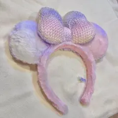 【美品】ミニー　カチューシャ　ファー　パステル