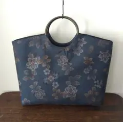 776 おでかけバック 大島紬 正絹 着物リメイク 大島紬