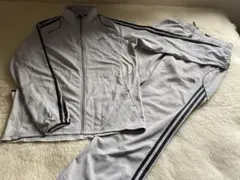 超美品　早い者勝ち‼︎ adidas グレー ジャージ上下セット　XL（O）サイズ